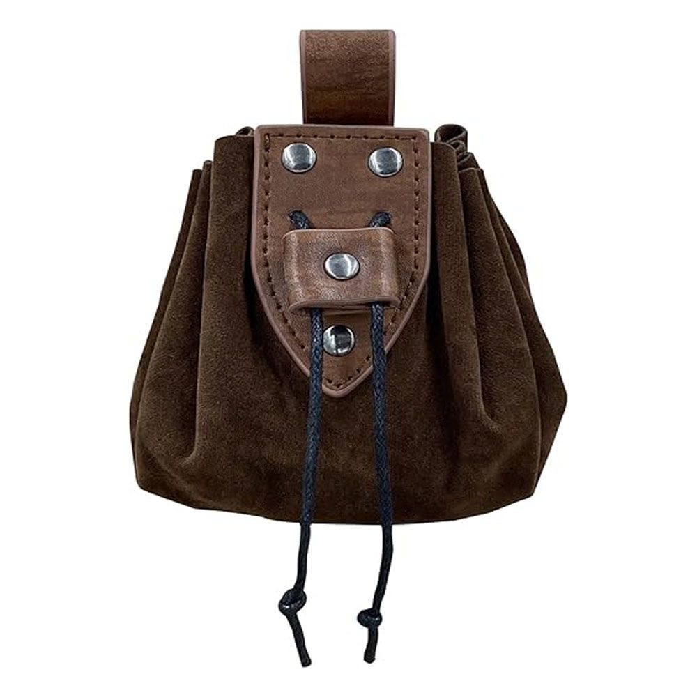 Medieval Men'S Accessories - Skórzana torba na pasek w stylu
