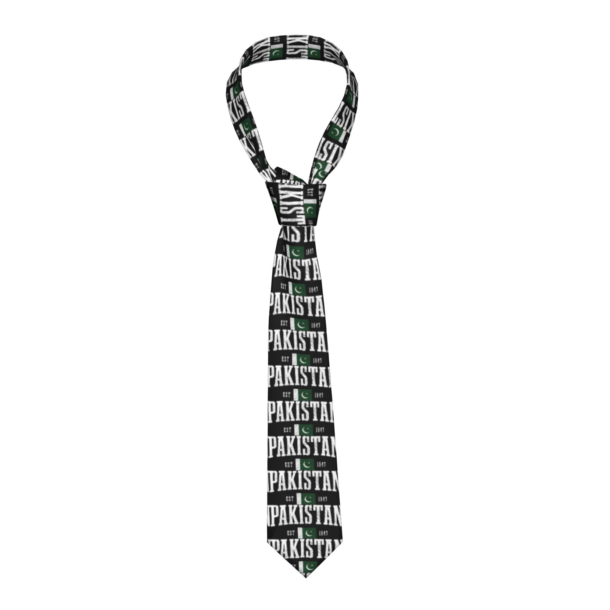 Men Accessories In Pakistan - Męski krawat Pakistan Flaga Pakistanu Korzenie