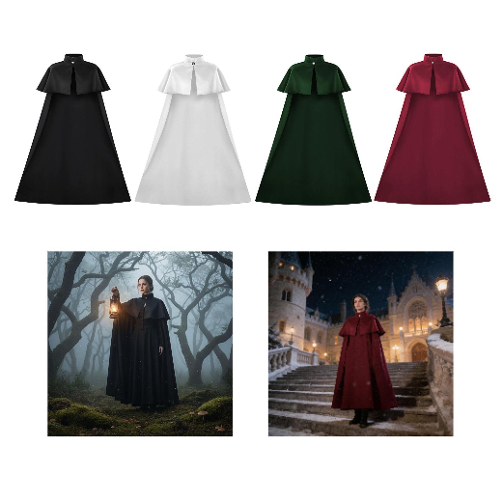 Medieval Men'S Accessories - Długa peleryna na Halloween dla kobiet