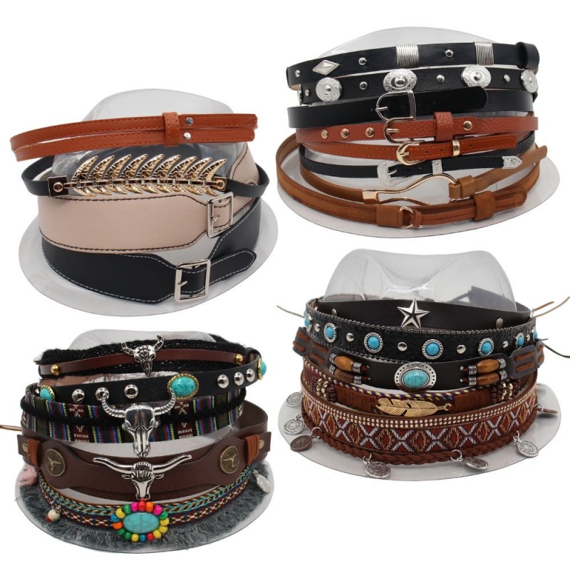 Men Accessories Ethnic - Pasek w stylu retro etno, opaska