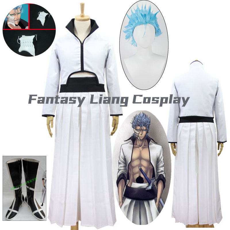 Men'S Accessories Japan - Anime Grimmjow Jeagerjaques Strój Cosplay Peruka