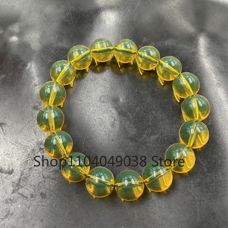 Bracelet Beaded Men - Naturalna niebieska bransoletka oczyszczona wodą klasy