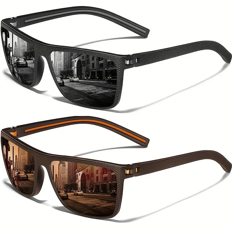 Sunglasses Polarized Men - Kwadratowe okulary przeciwsłoneczne sportowe na zewnątrz