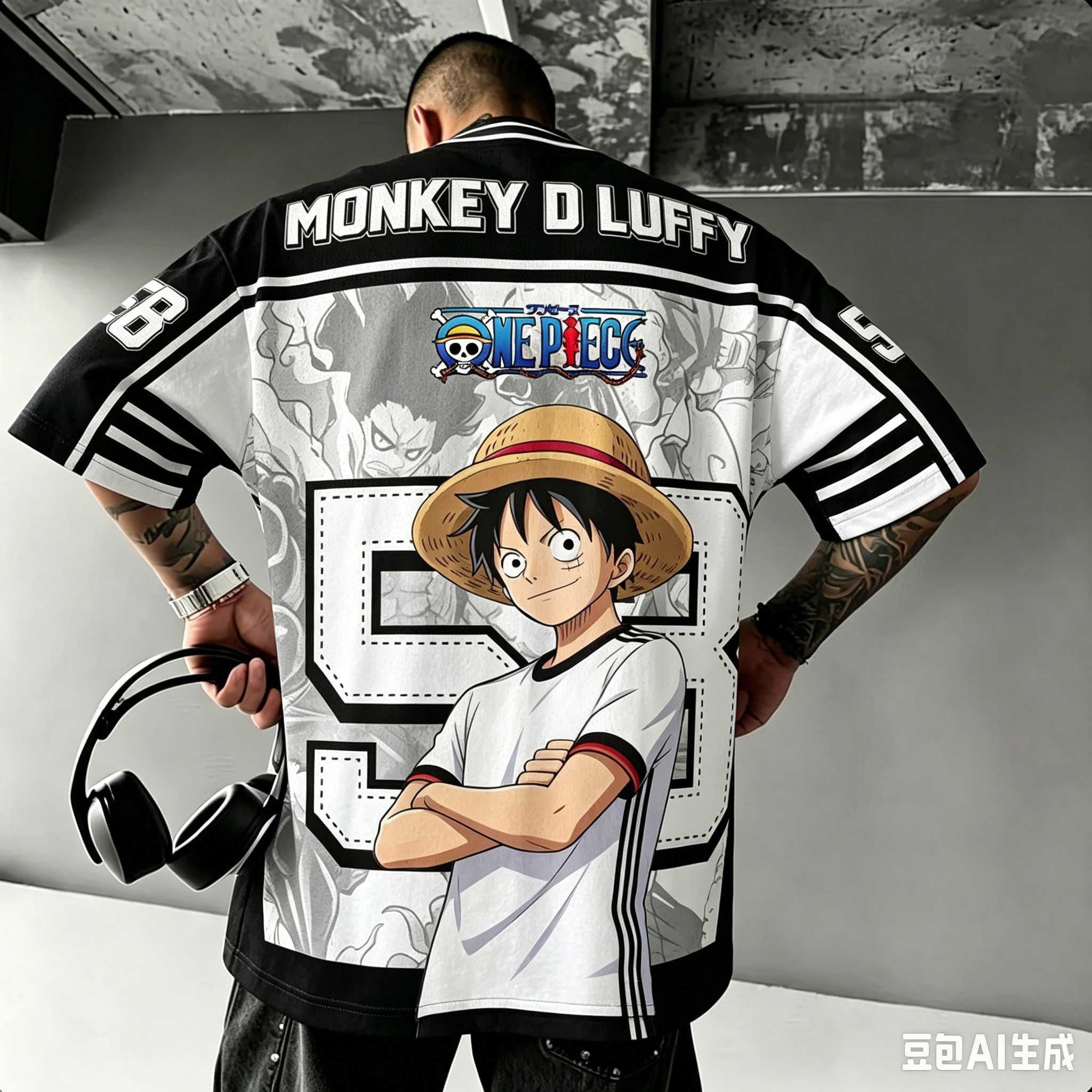 Men'S Accessories Japan - Męska koszulka anime One Piece Monkey