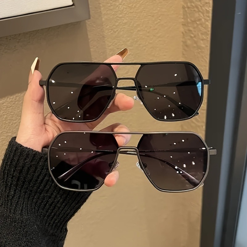 Sunglasses Polarized Men - Duże kwadratowe okulary polaryzacyjne fotochromowe z