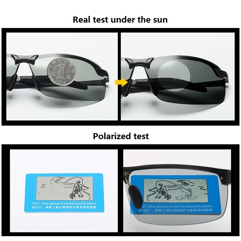 Klasyczne fotochromowe okulary – Sunglasses Polarized Men recenzja i cena