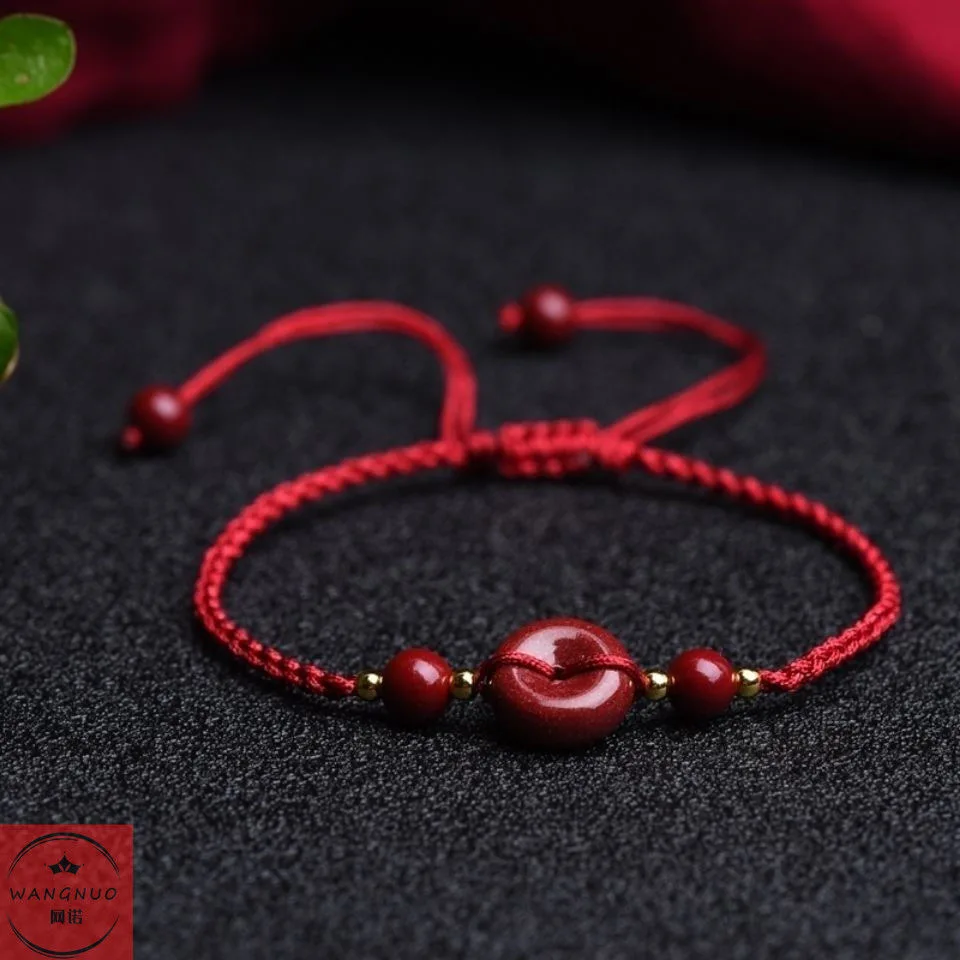 Dostosowane naturalny czerwony – Bracelet Beaded Men recenzja i cena