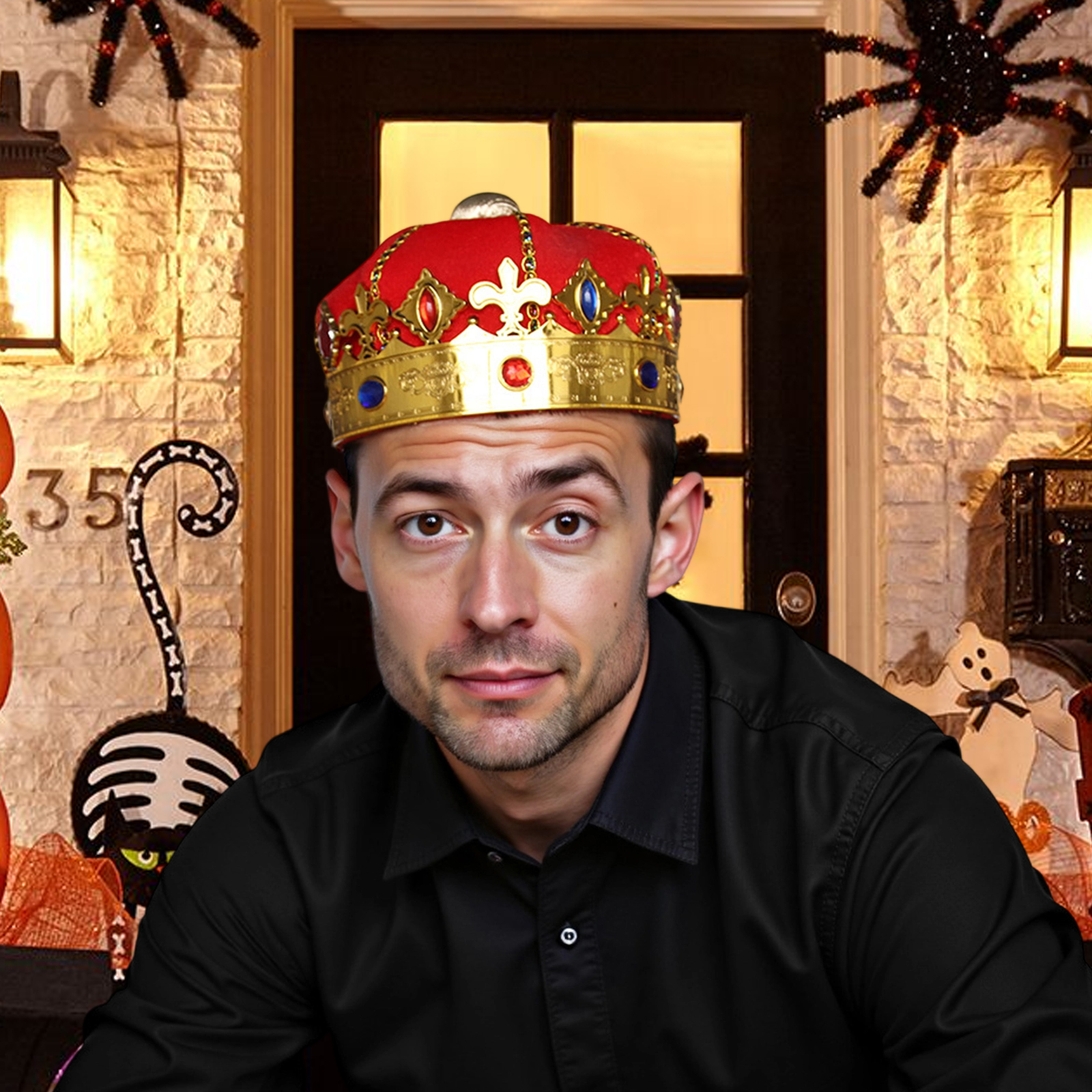 Męski kapelusz z koroną króla, – Medieval Men'S Accessories recenzja i cena