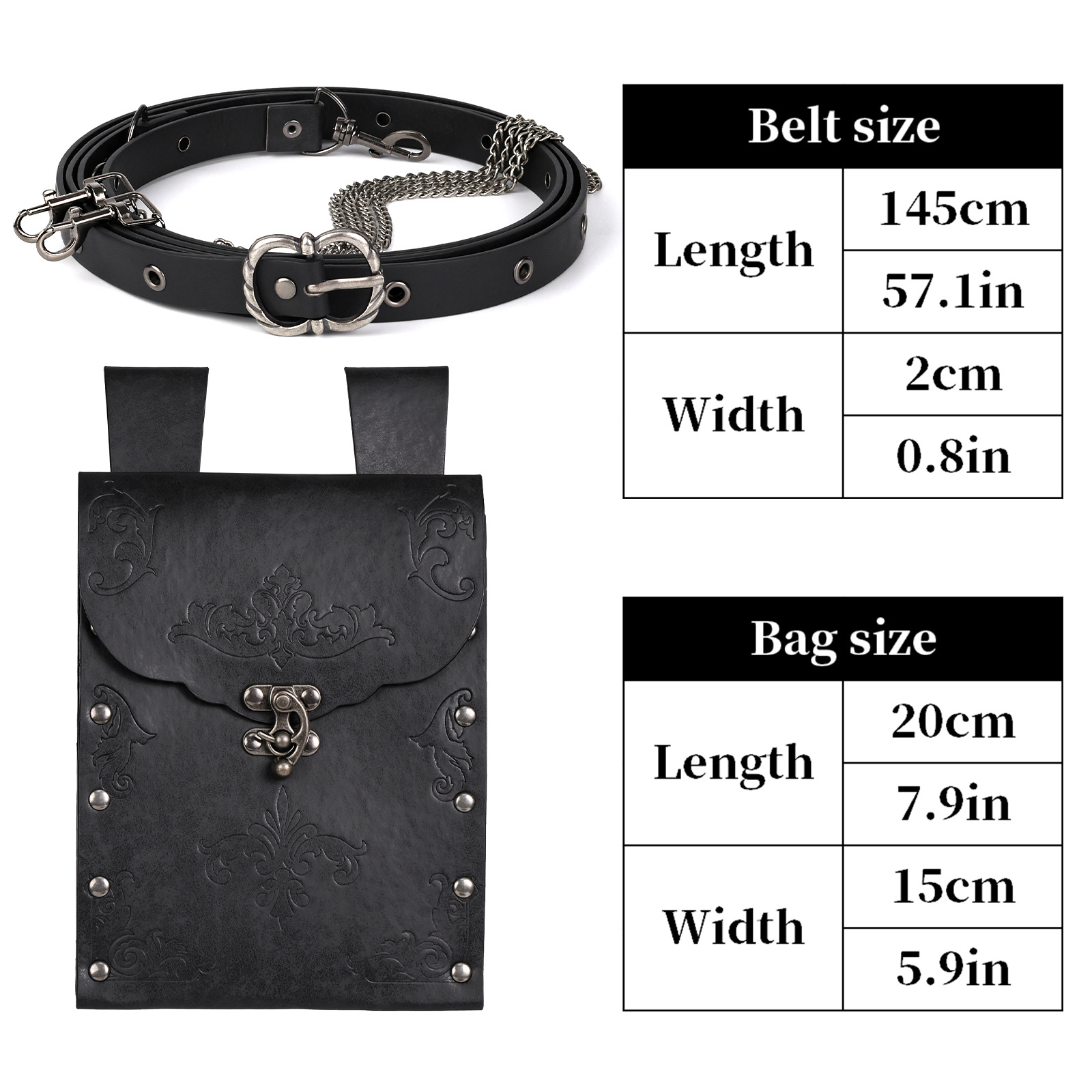 Torba Steampunk Średniowieczna – Medieval Men'S Accessories recenzja i cena