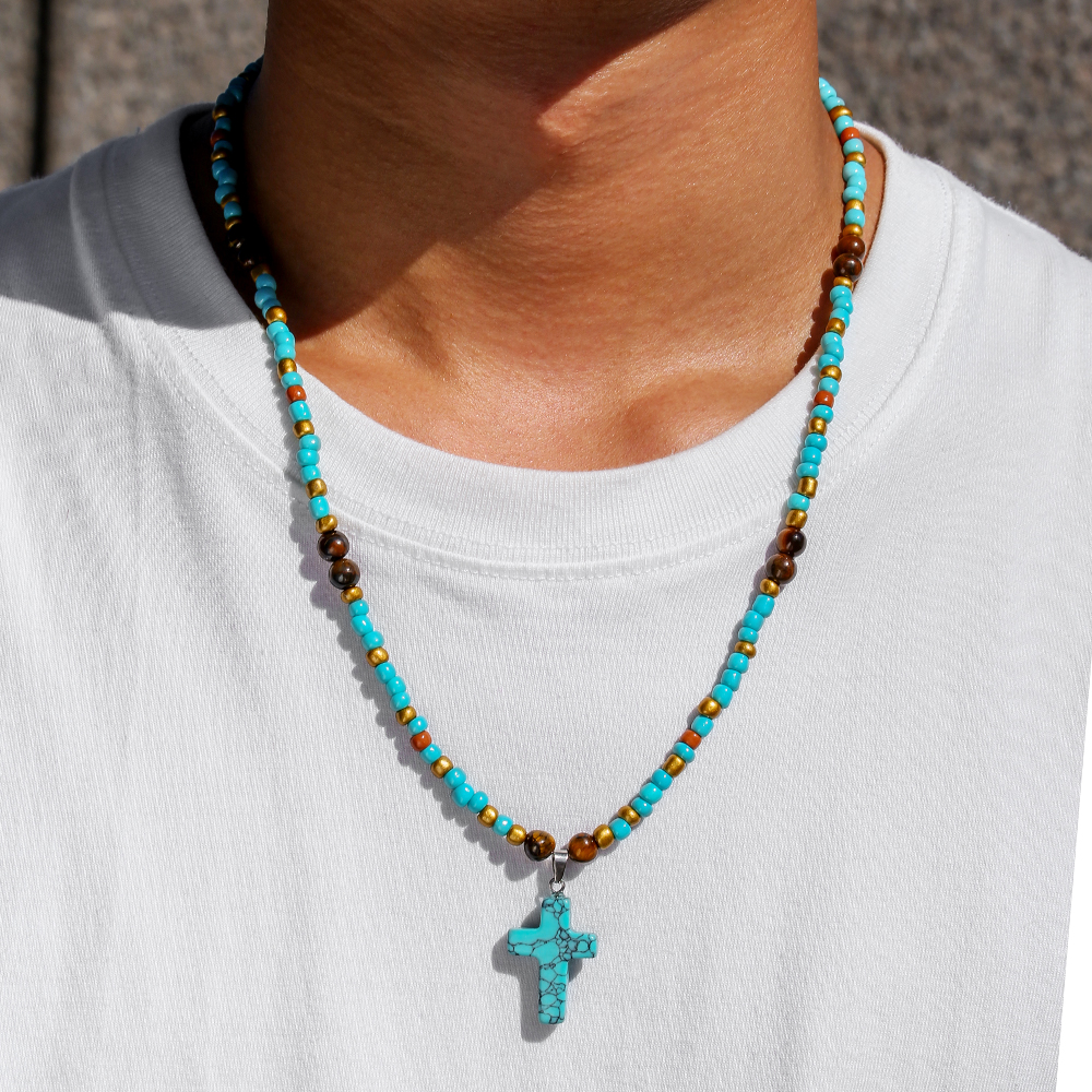 Naszyjnik z krzyżykiem w stylu – Men Accessories Ethnic recenzja i cena