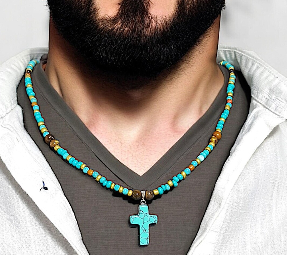 Naszyjnik z krzyżykiem w stylu – Men Accessories Ethnic recenzja i cena