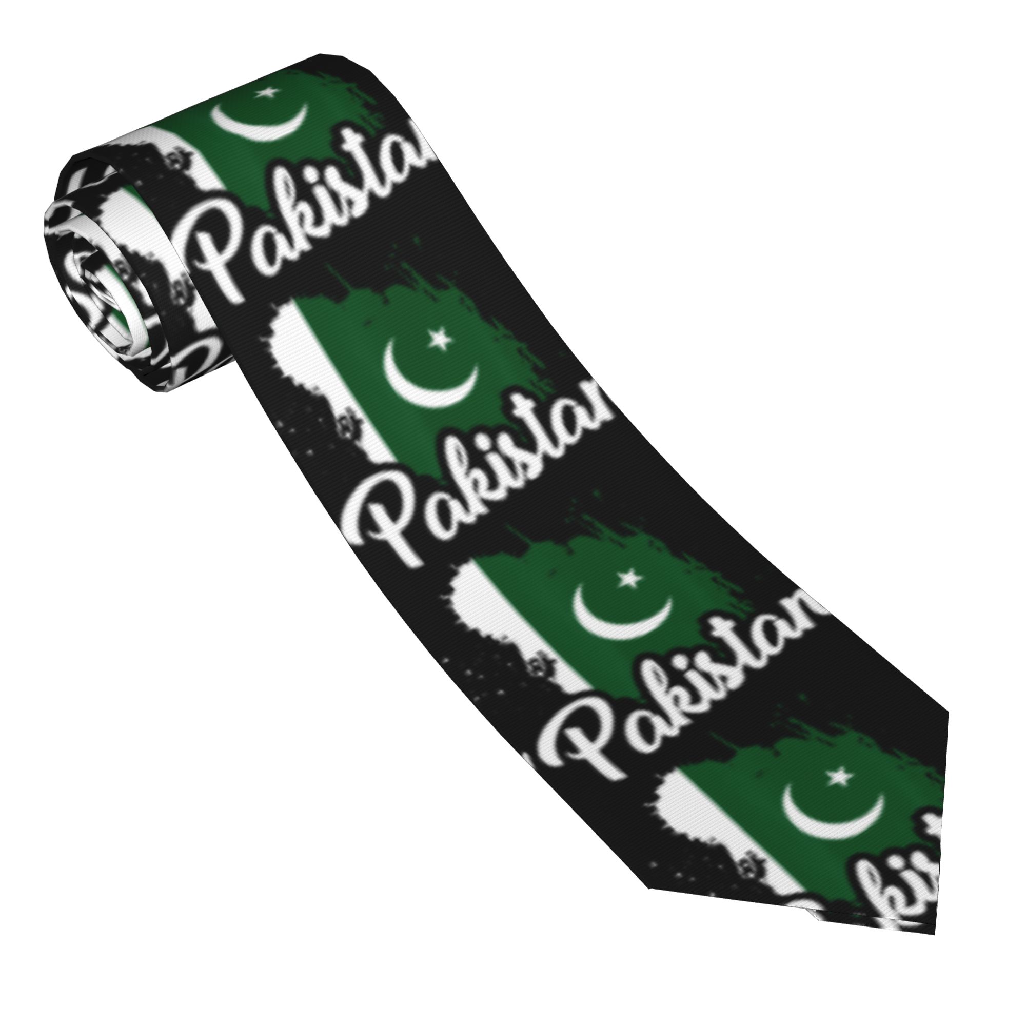 Męski krawat z flagą Pakistanu – Men Accessories In Pakistan recenzja i cena
