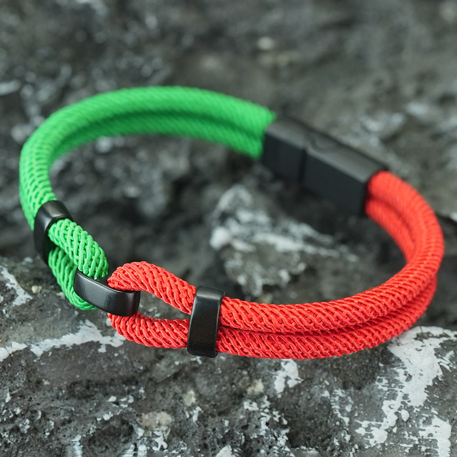 Nowa Modna Zielono-Czerwona Br – Men Accessories Ethnic recenzja i cena