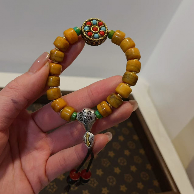 Yak Bone Dopasowane bransoletk – Men Accessories Nepal recenzja i cena