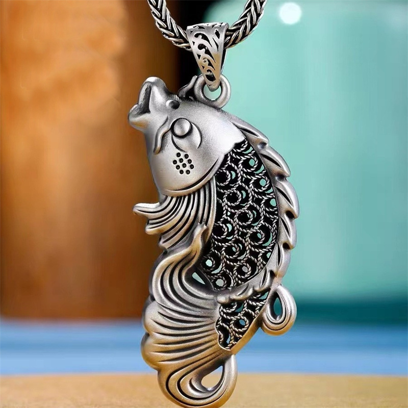 Wisiorek w stylu vintage z ryb – Men Accessories Ethnic recenzja i cena