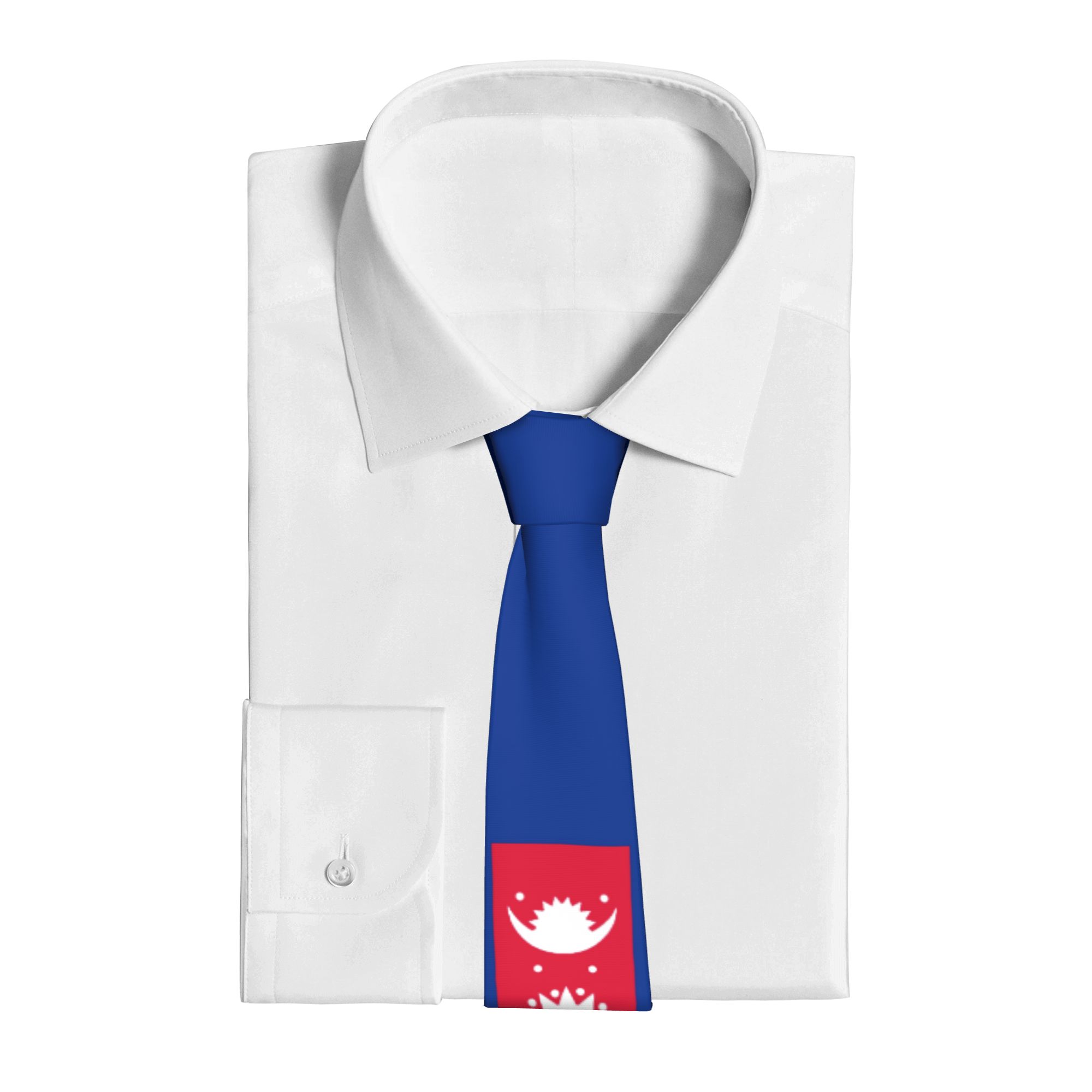 Krawat z flagą Nepalu, graficz – Men Accessories Nepal recenzja i cena
