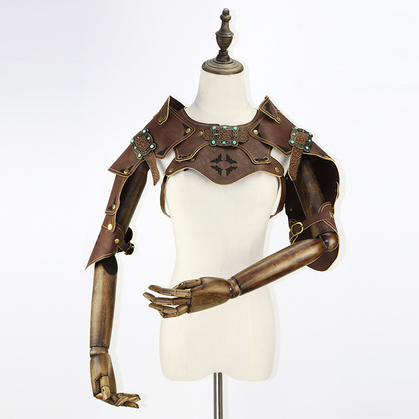 Steampunk ramię zbroja zbroja  – Medieval Men'S Accessories recenzja i cena