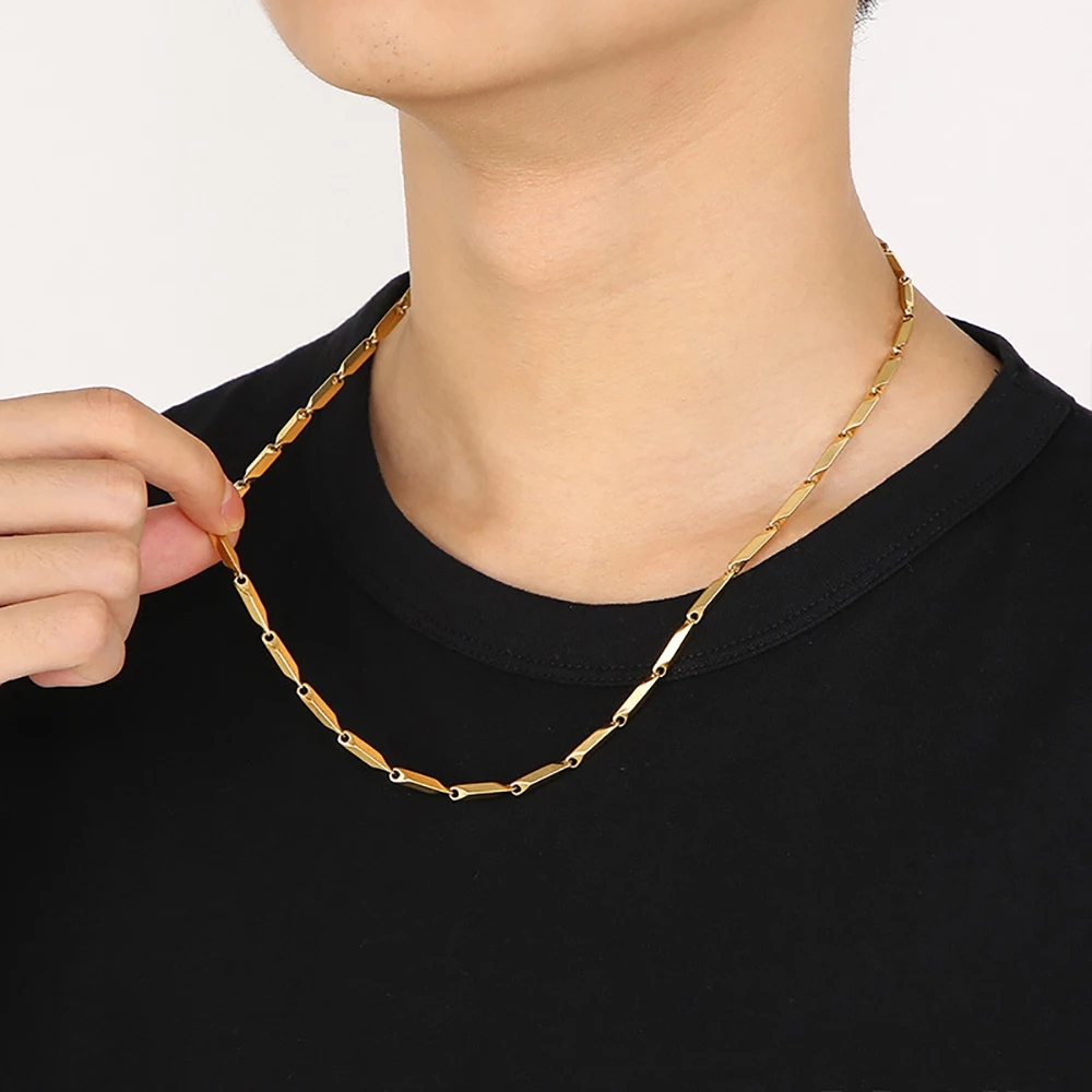 Naszyjnik łańcuszkowy ze stali – Men Accessories Ethnic recenzja i cena