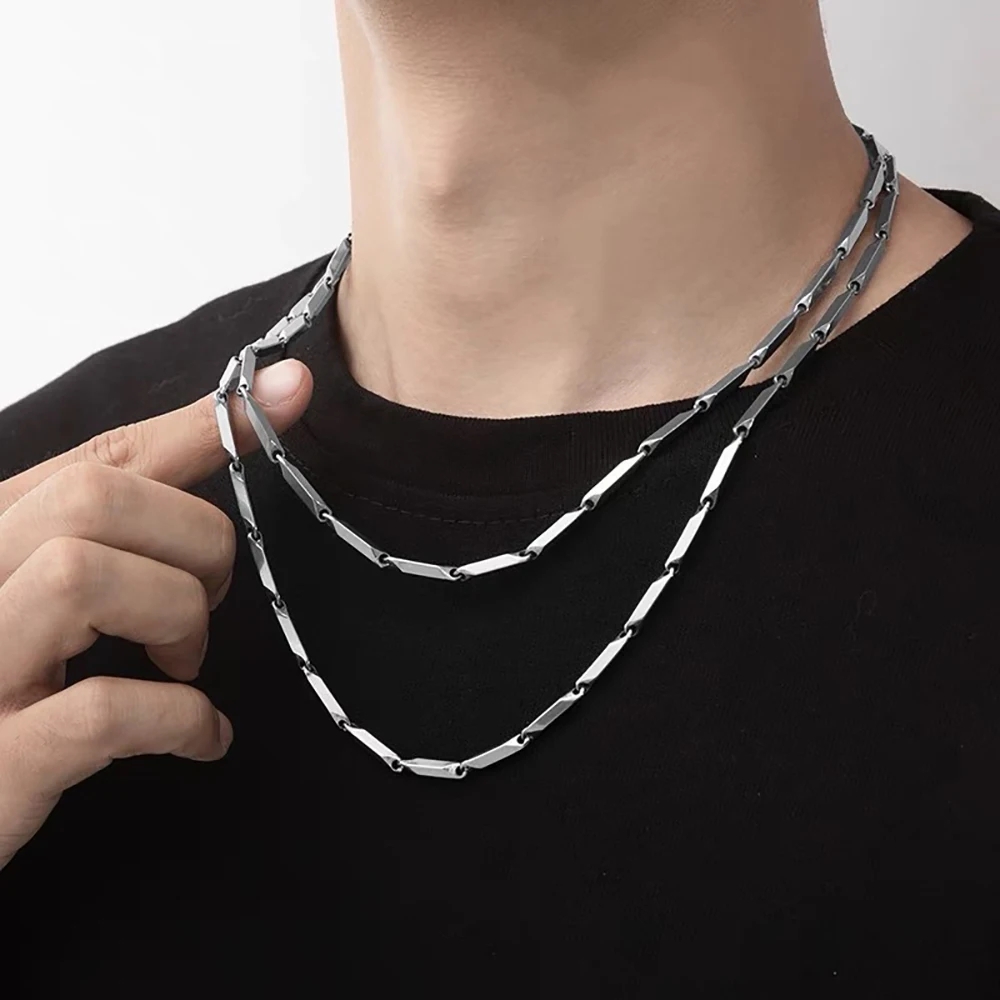 Naszyjnik łańcuszkowy ze stali – Men Accessories Ethnic recenzja i cena