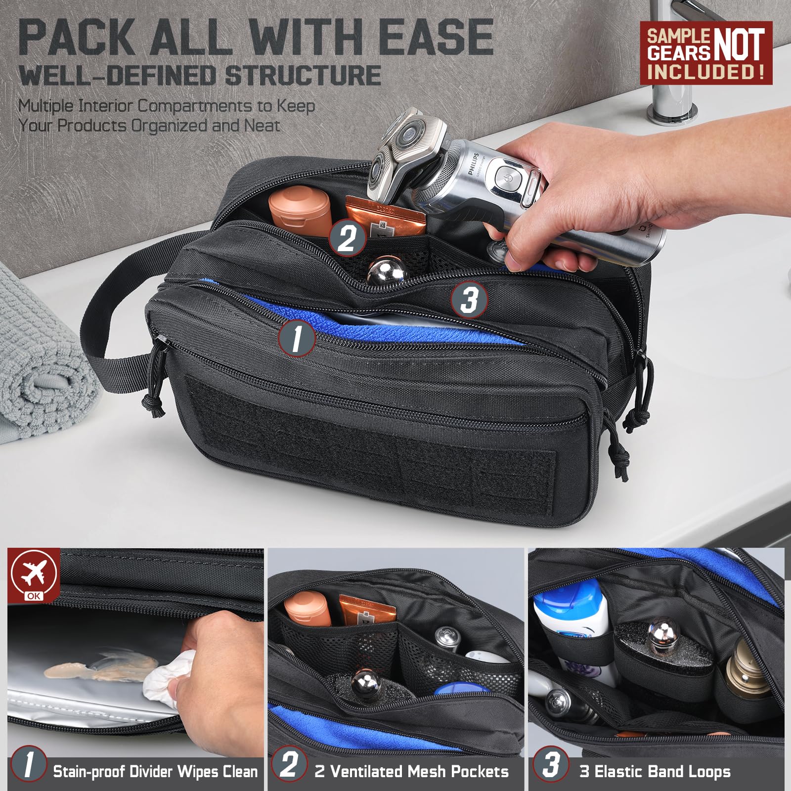 Taktyczna kosmetyczka męska, t – Men Accessories Kit Bag recenzja i cena