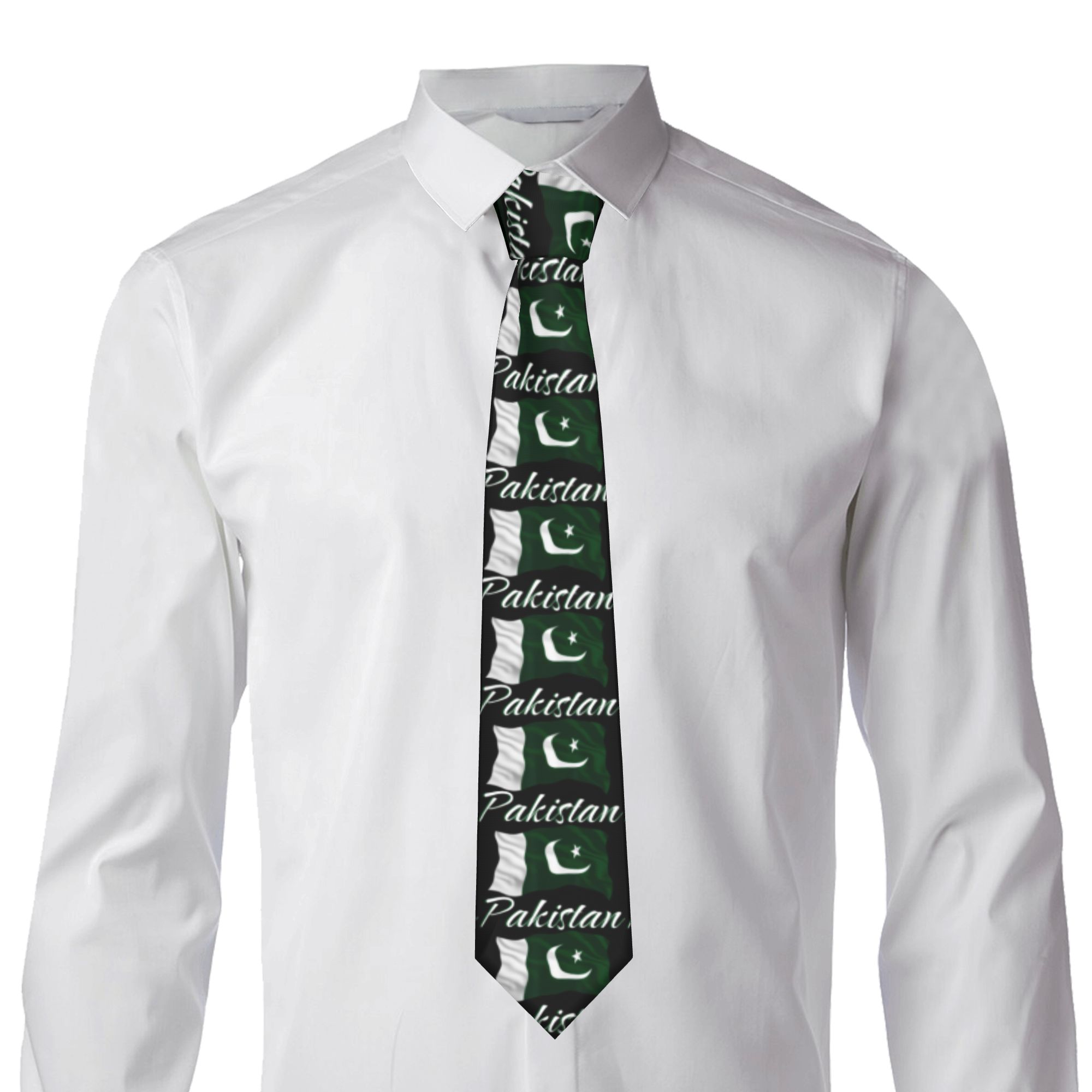 Męski krawat z flagą Pakistanu – Men Accessories In Pakistan recenzja i cena
